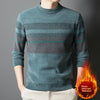 Men's Thermal Knitting Middle-aged Fleece Lined Sweater