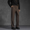 Black Loose Drooping Straight Casual Suit Pants