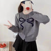 Cute Youth Bow Pin All-match Loose Slimming Sweater