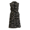 Warm Large Lapel Zebra Belt Plus Size Vest