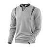 Men's Contrast Color Pullover Sweater