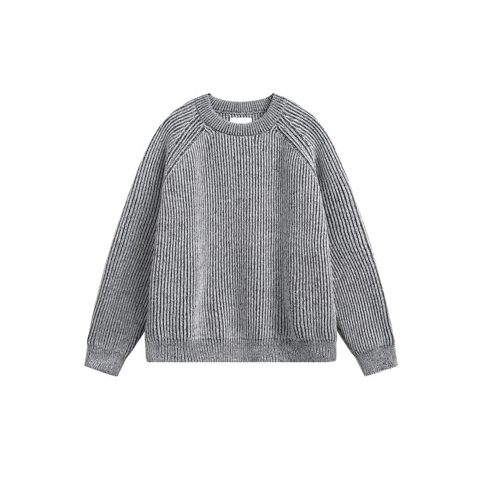 Retro Brocade Sweater Men's Round Neck Sweater