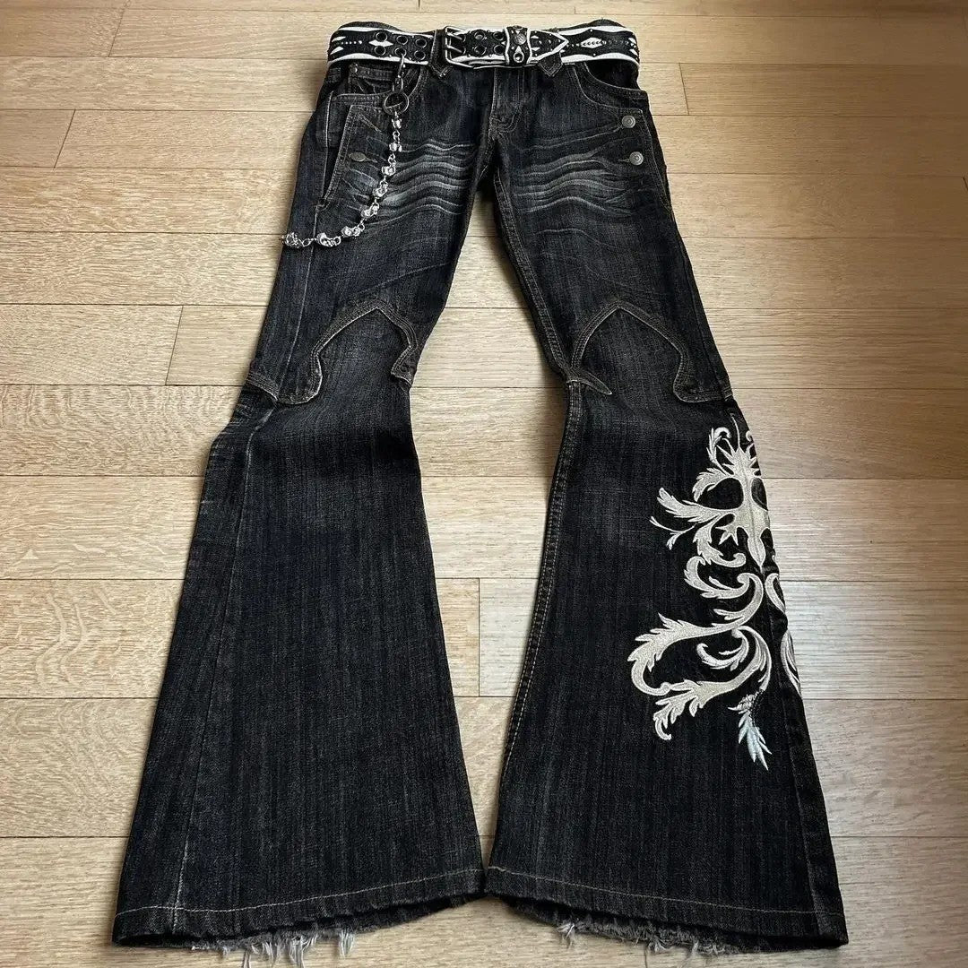 Embroidered Jeans Men's And Women's Trousers