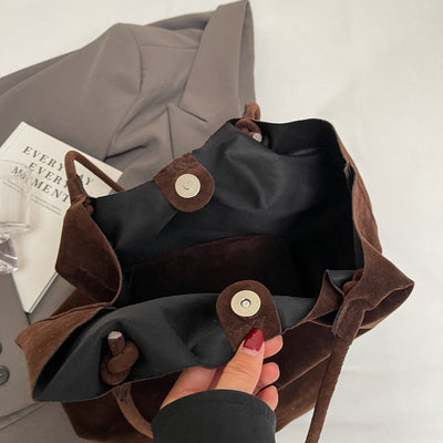 Retro Bags Women's Large Capacity Autumn Simplicity Work Commuter Shoulder Underarm Bag