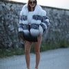 Fashion Loose Fur Hooded Women's Coat