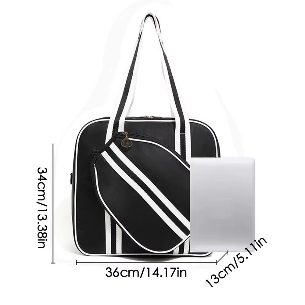 Borsa da palestra per racchetta sportiva da esterno, grande capacità, con una sola spalla