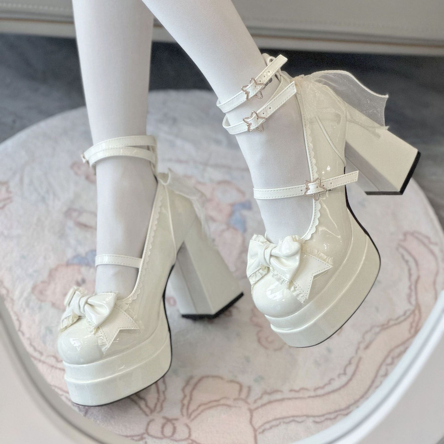 Christmas Cute Girl Lo Shoes Nougat Pastry Feeling Jk Small Leather Shoes