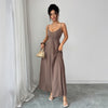 Womens Versatile Elegant Strapless Backless Dress