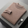 Autumn And Winter New Half-collar Wool Sweater Men's Thin Pullover Bottoming Shirt