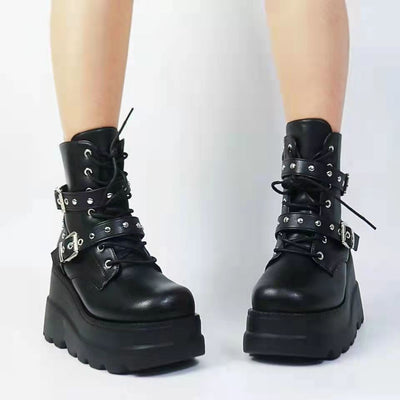Thick Bottom Plus Size Short Boots Women