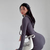 Women's Temperament Sheath Over The Knee Dress Hooded Long Sleeve Underwear Long Dress