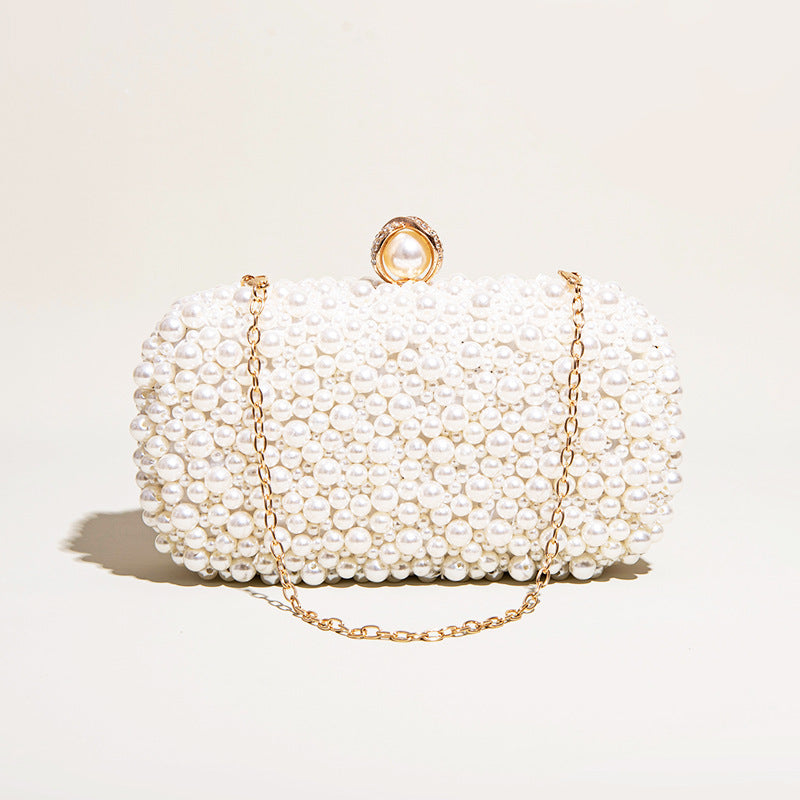 Women's Fashion Clutch Pearl Dinner Bag