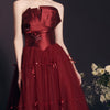 Vestito lungo rosso tubino da donna resistente