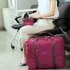 Borsa da viaggio pieghevole per passeggini, borsa unisex in jacquard, borsa per vestiti