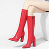 Pointed Toe Chunky Heel High Heel Autumn And Winter Women's High Boots