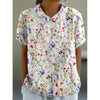 Pullover da donna a maniche corte stampato