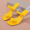 Plus Size High Heel Slippers Candy Color Women's Slippers