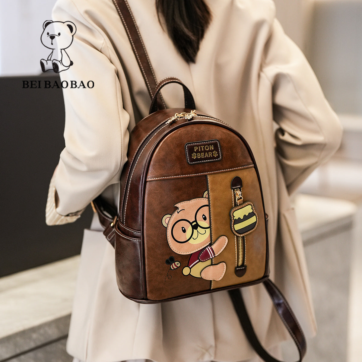 Multi-layer Shopping All-match Niche Trendy Backpack