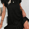 Casual And Fashionable Women's Pleated Waistband Dress