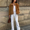 European And American Retro Solid Color Jacket