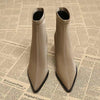 Women's Stretch Fashion Suede Pointed Martin Boots