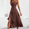 Holidaya Vintage Style Women's Printed Strap Dress