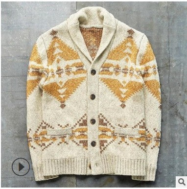 Maglione in broccato di moda europea e americana, manica lunga, taglia comoda, cappotto in maglia