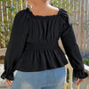 Plus Size Women's Clothes Top Waist Slimming Temperament Clavicle T-shirt