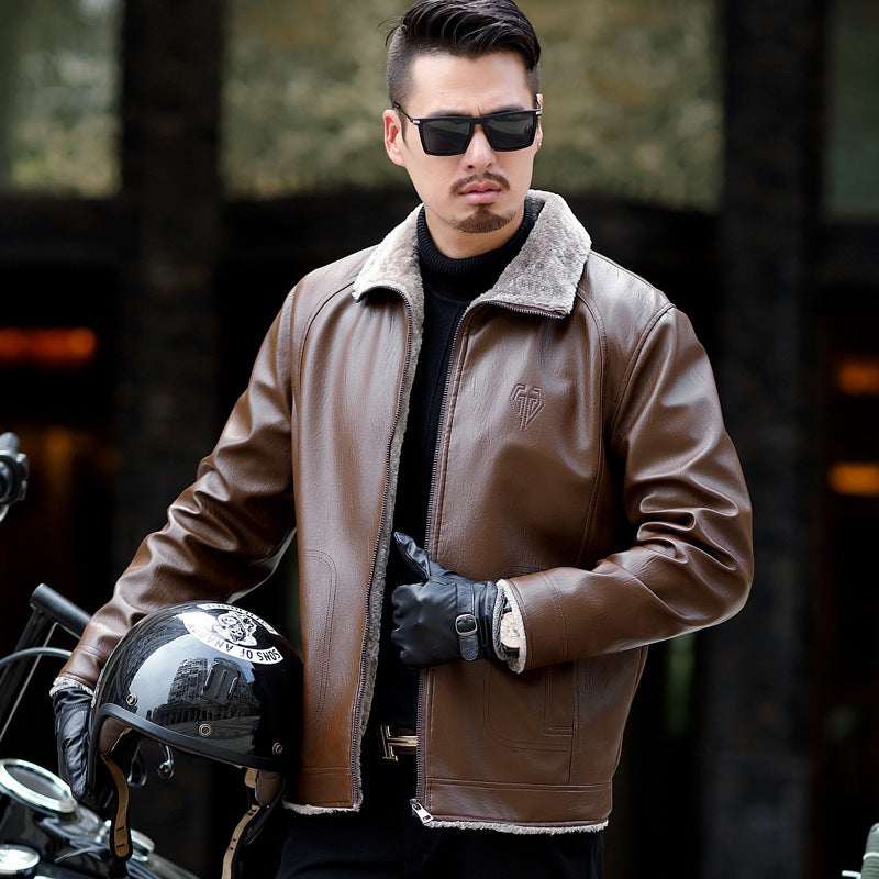 Nuovi arrivi da uomo europei e americani, in velluto e pelliccia spessa