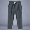 Cotton And Linen Thin Loose Plus Size Sports Straight Pants