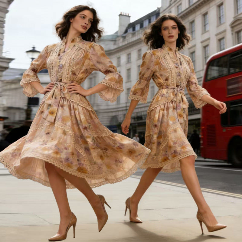 Vintage Lace Patchwork Dress