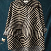 Camicia da donna estiva casual a maniche corte con stampa e colletto, taglia europea