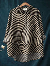 Camicia da donna estiva casual a maniche corte con stampa e colletto, taglia europea