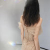 Off Shoulder Model Runway Fish Tail Dress