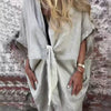 Camicia Capospalla Casual Irregolare di Media Lunghezza