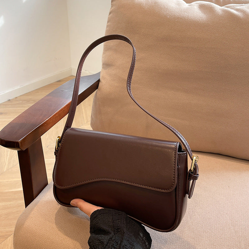 Borsa a tracolla con chiusura magnetica Flip, borsa portatile semplice e alla moda