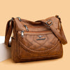 Fashion Shoulder Bag Soft Leather Middle-aged Women's Large Capacity