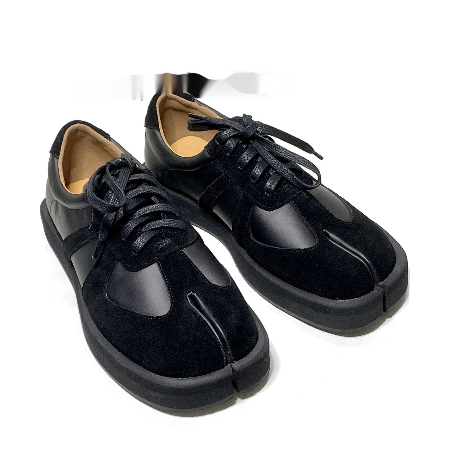 New Step Show, scarpe da allenamento tedesche con punta divisa, da uomo e da donna, per la primavera e l'estate, scarpe Ninja, grigio, bianco e nero