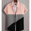 Fashion Trendy Men's Shirt Digital Printing Casual Breathable Stand Collar Short Sleeve