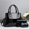 Women's Crocodile Stitching Three-piece Shoulder Bag
