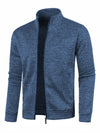Men's Long Zipper Light Fleece Jacket Plus Size
