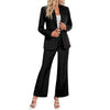 Women's Fashion Elegant Lady Solid Color Belt Sets Western Suit