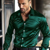 Men's Casual Glossy Draping Business Leisure Iron-free Anti-wrinkle Shirt