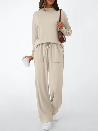 Women's Drawstring With Pockets Pure Color All-matching Casual Fashion Set