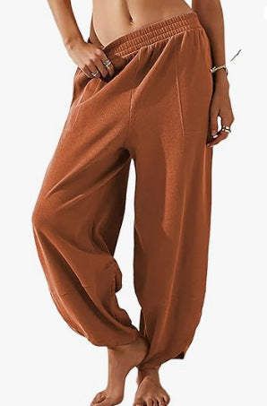 Women's Cotton And Linen Loose Wide-leg Pants Casual