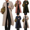 Solid Color Mid-length Sweater Coat For Women