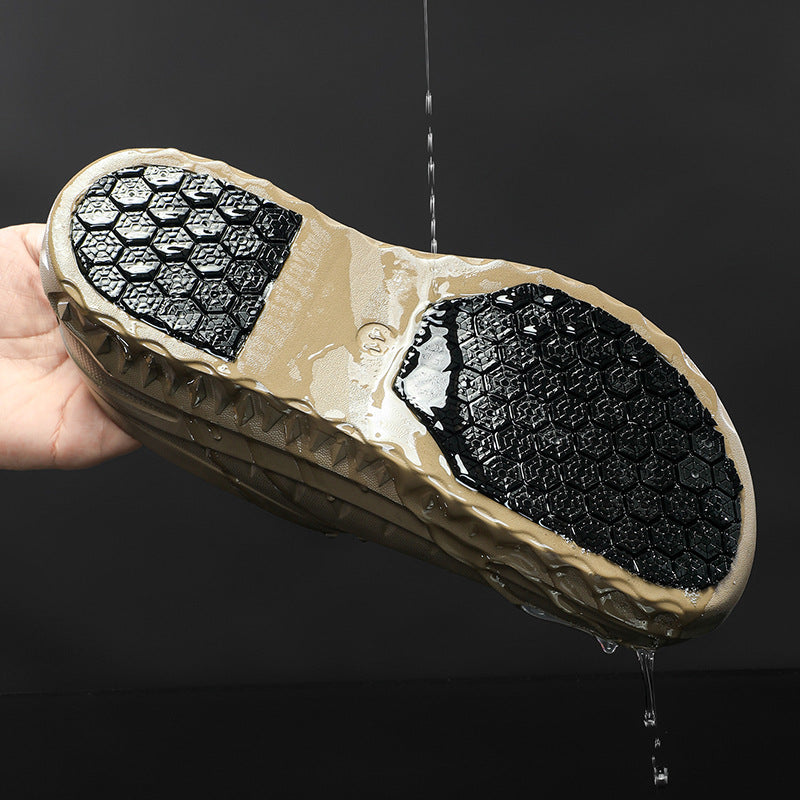 Scarpe da uomo alla moda, resistenti all'olio e all'abrasione