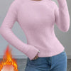 Women's Pure Color All-matching Soft Glutinous Long-sleeved Sweater