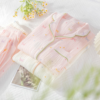 Pigiama da donna alla moda in garza di cotone