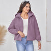 Women's Shell Jacket Hooded Small Loose